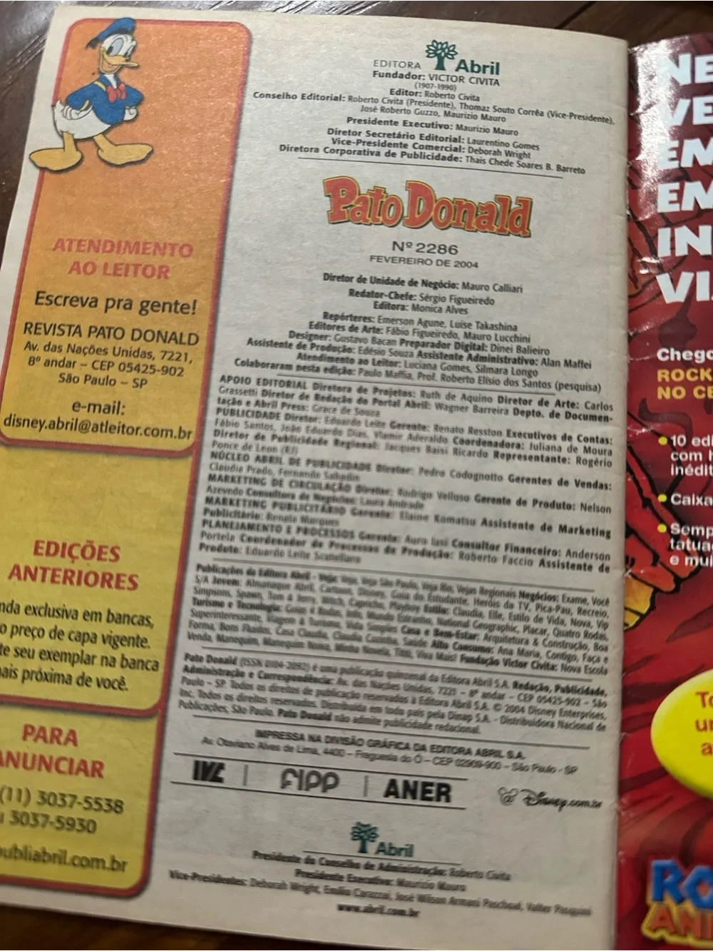 Vintage Disney Pato Donald Comic Lot Brazil Portuguese Abril 2003 2004